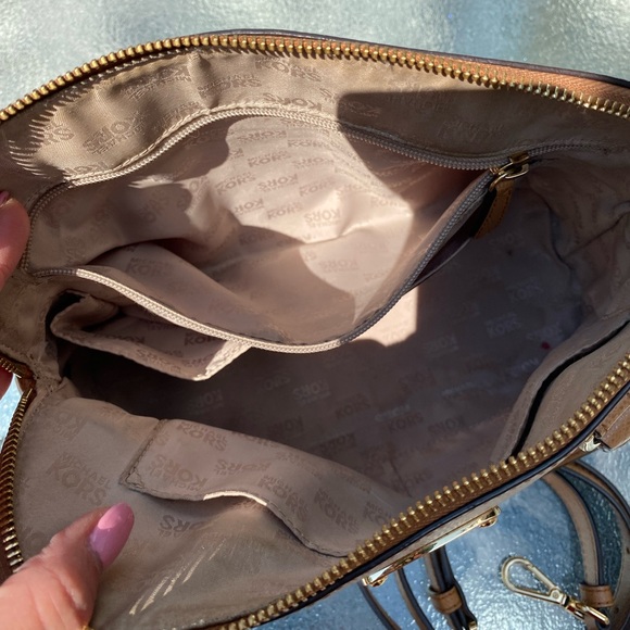 Michael Kors Camel Leather Satchel - Picture 11 of 14